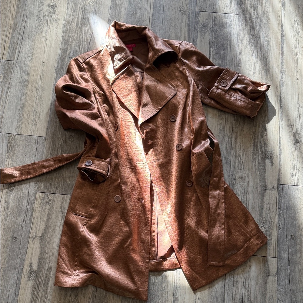 Sunny Leigh Copper Trench Coat